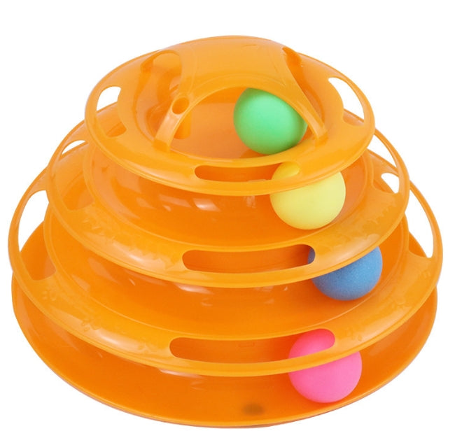Three-Level Cat Activity Tower