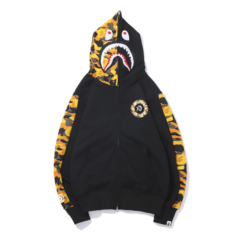 3D Shark Head Hoodie with Zipper