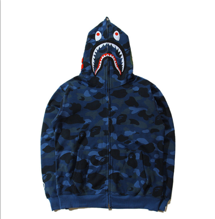3D Shark Head Hoodie with Zipper