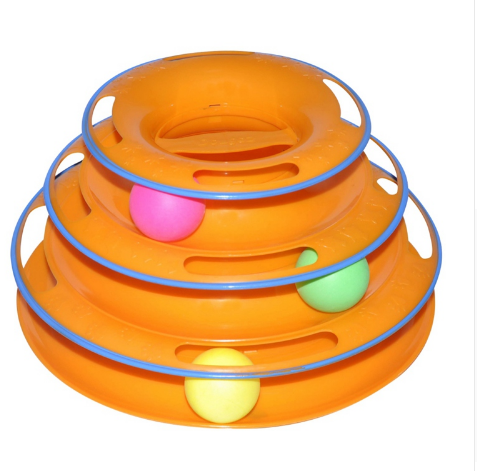 Three-Level Cat Activity Tower