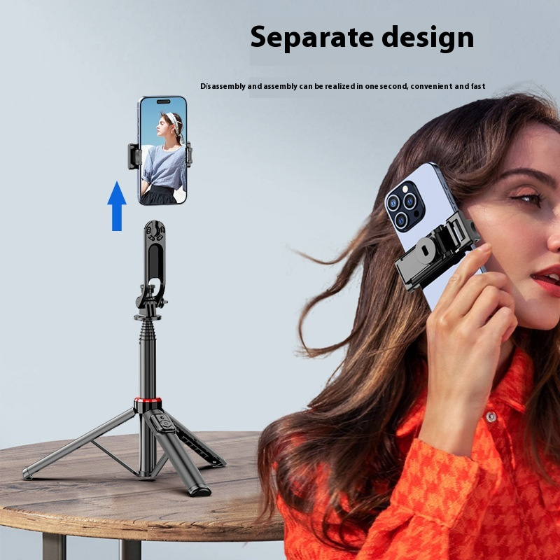 3-in-1 Selfie Stick Tripod Stand with Ring Light & Bluetooth