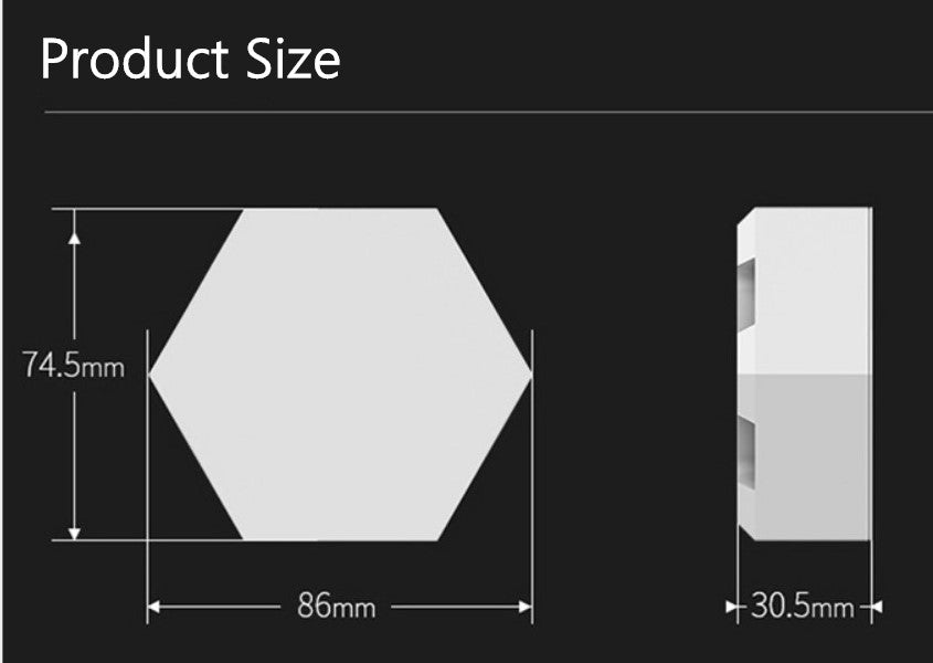 Smart Voice/motion Controlled Hexagon Decorative LED Light