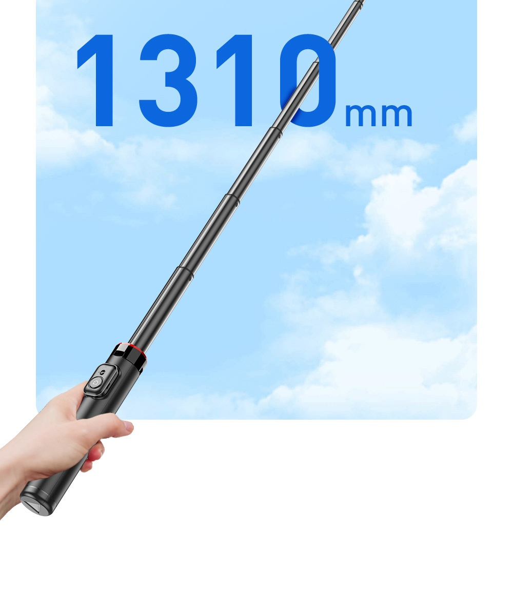 3-in-1 Selfie Stick Tripod Stand with Ring Light & Bluetooth