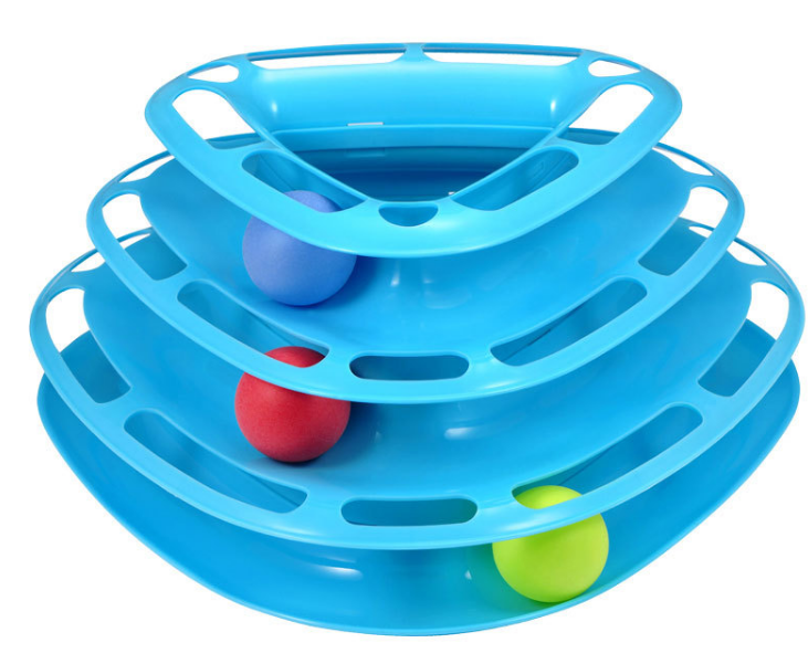 Three-Level Cat Activity Tower