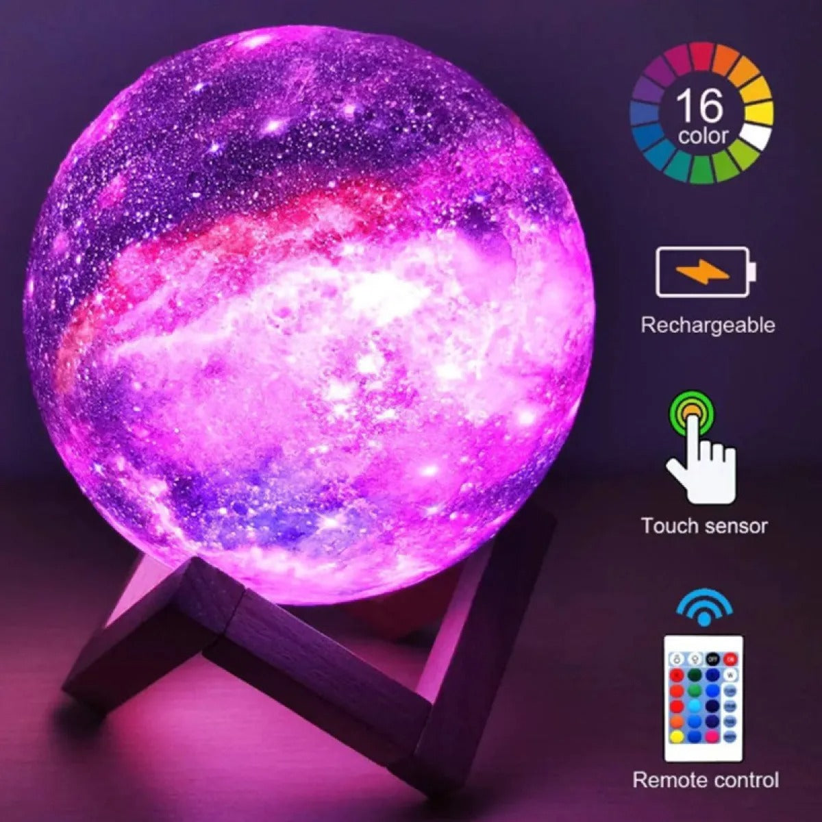 3D LED Moon Light Galaxy night light