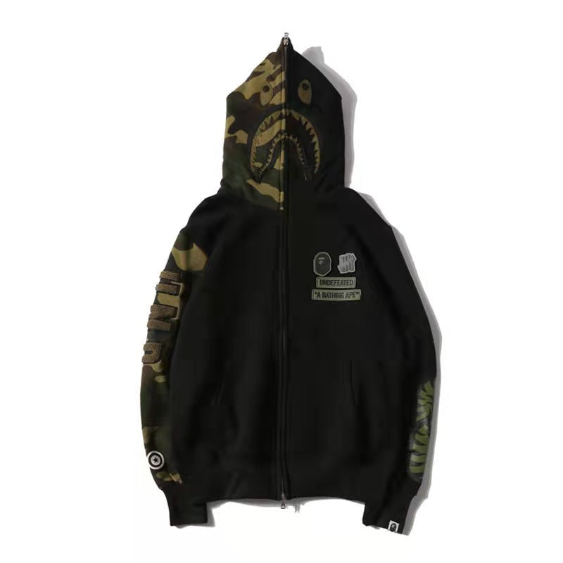 3D Shark Head Hoodie with Zipper