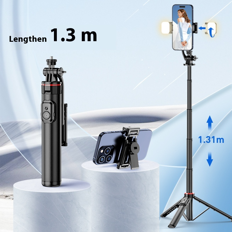 3-in-1 Selfie Stick Tripod Stand with Ring Light & Bluetooth