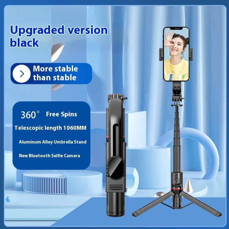 3-in-1 Selfie Stick Tripod Stand with Ring Light & Bluetooth