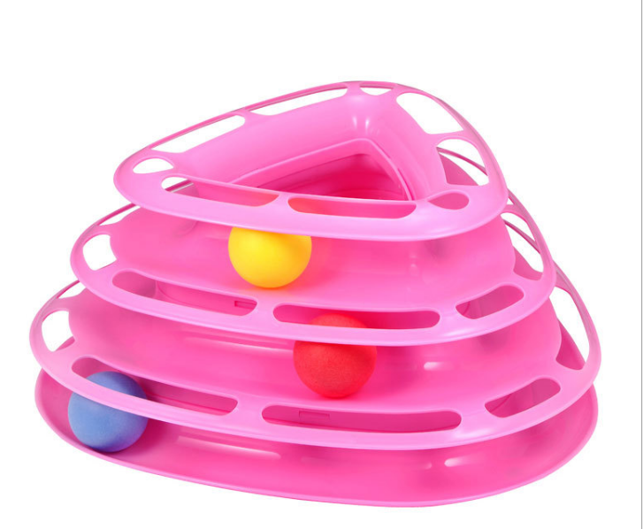 Three-Level Cat Activity Tower
