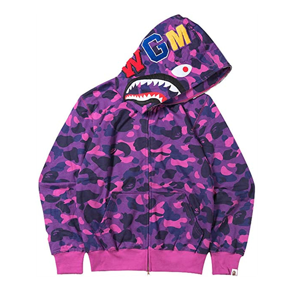 3D Shark Head Hoodie with Zipper