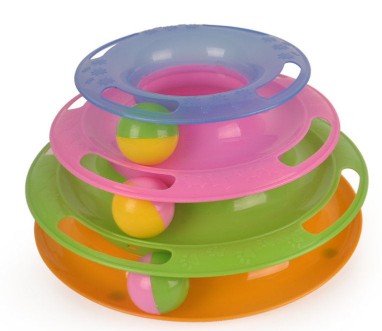 Three-Level Cat Activity Tower