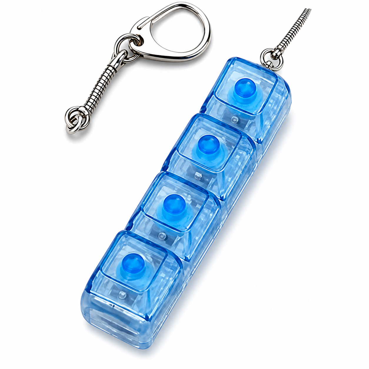 Decompression Mechanical Keyboard With Light Pressing Keychain