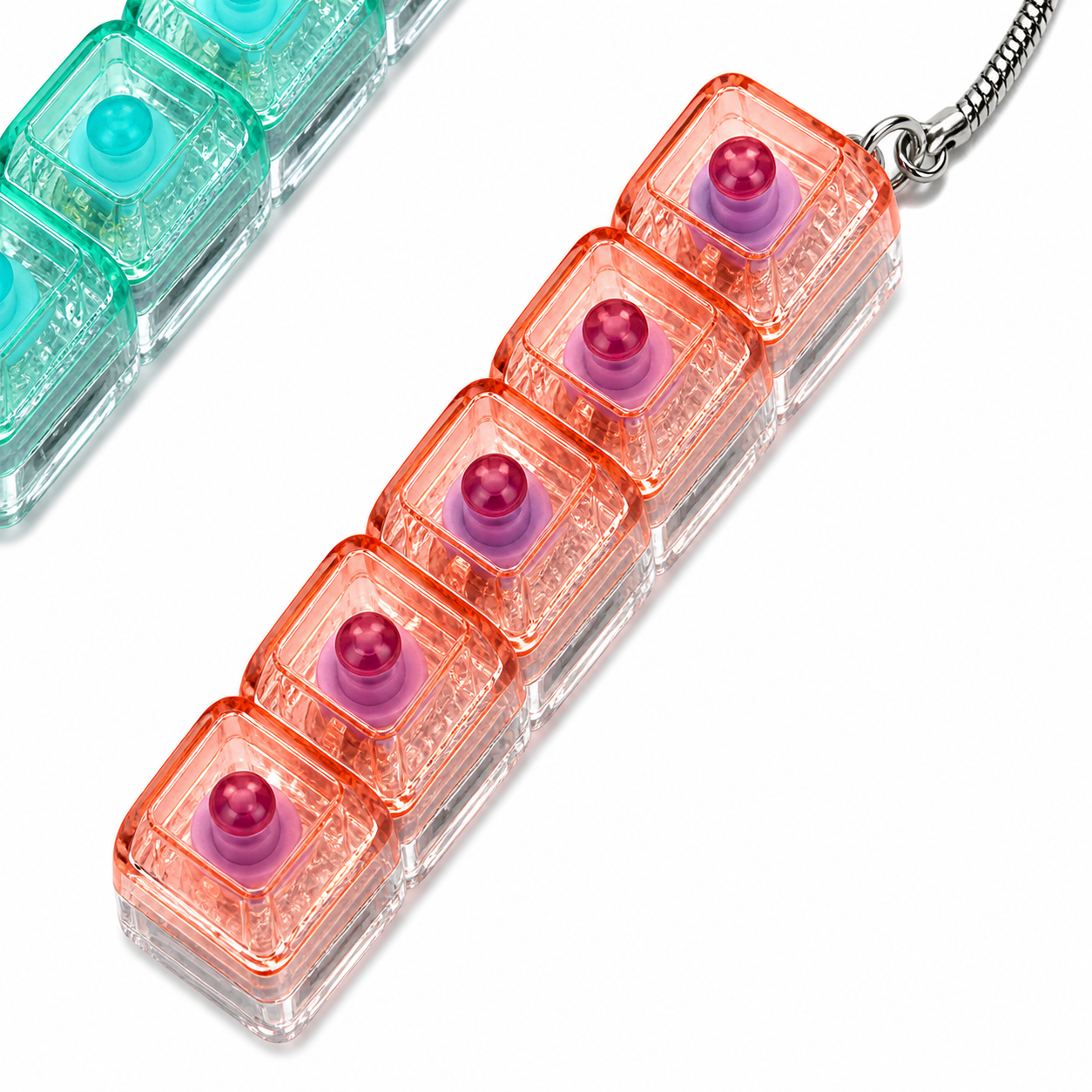 Decompression Mechanical Keyboard With Light Pressing Keychain
